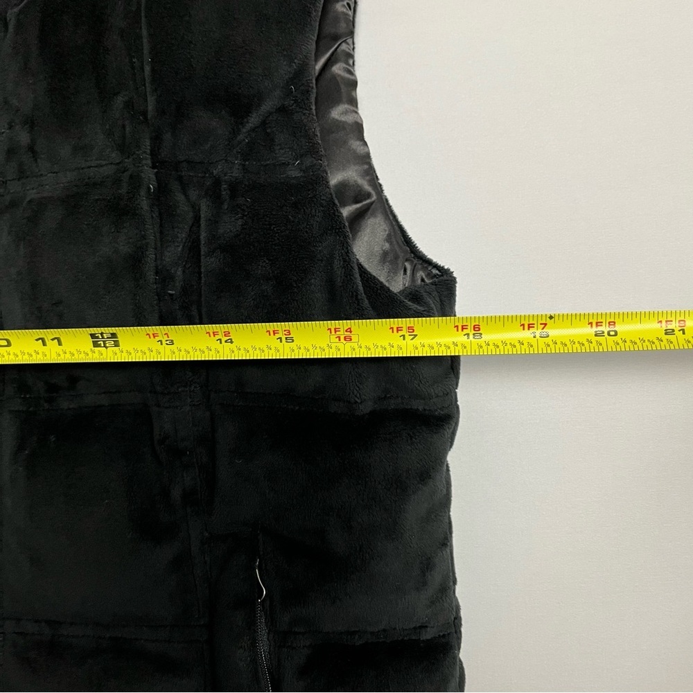 Eddie Bauer Vest Women Sz M Black Velvet Premium Goose Down Outdoor Hiking Y2K - Picture 3 of 10